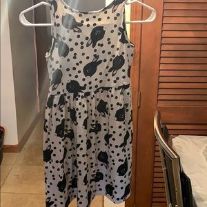 Girls H & M Cream Rabbit Dress
